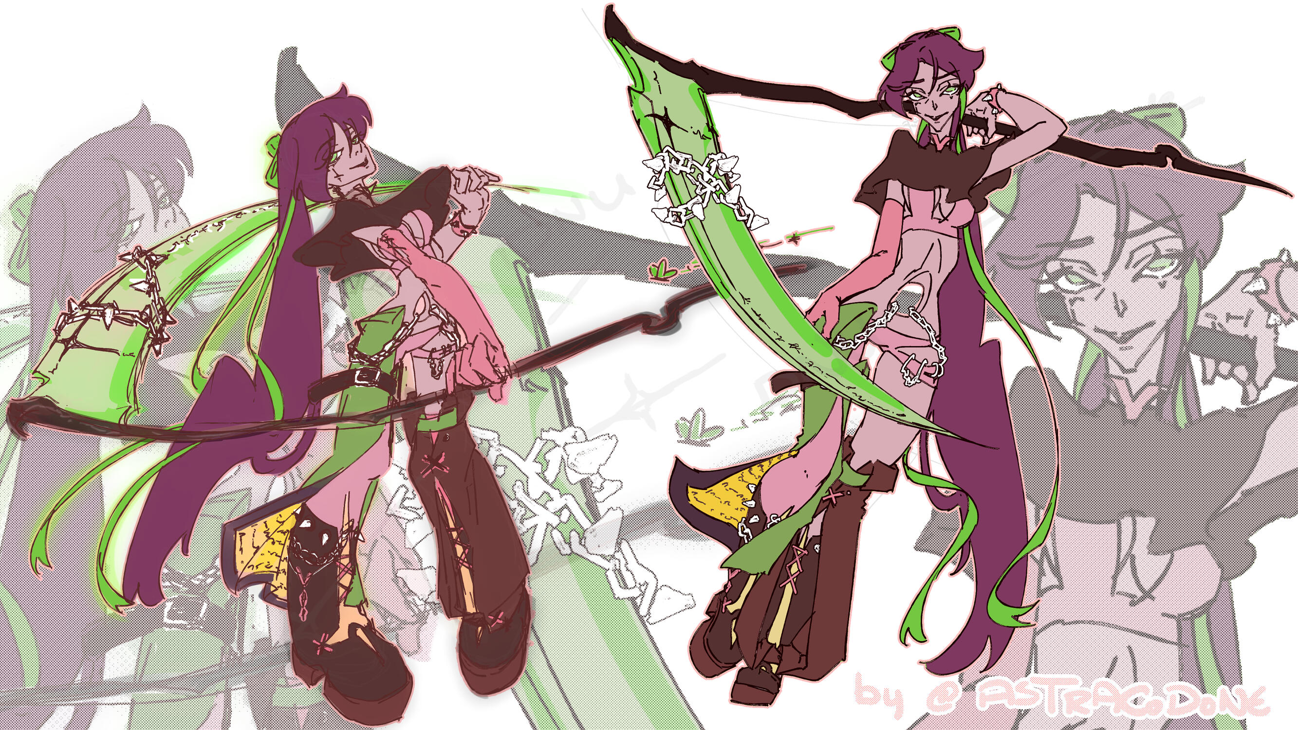 2 Full Body, Flat Colour